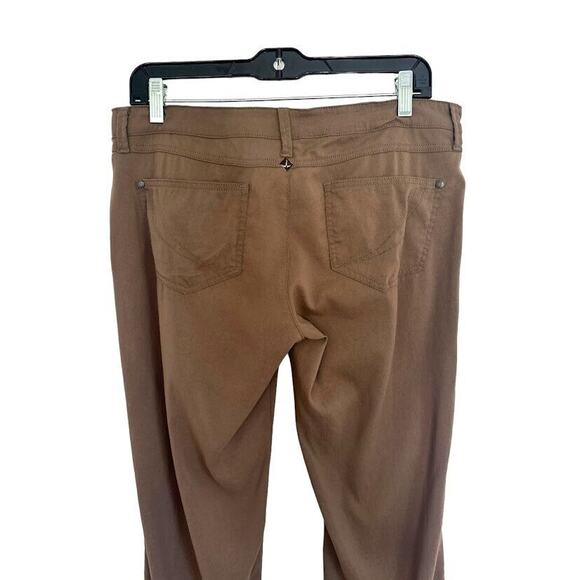 PrAna Womens Breathe Hiking Outdoor Straight Pants Size 8 Brown Nylon Stretch - Picture 3 of 6